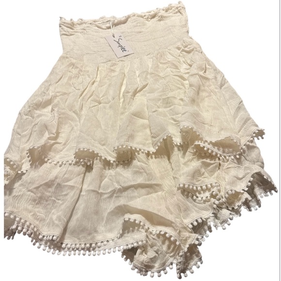 NWT R.Vivimos Women's Summer Boho Casual Tube Playsuits Short Jumpsuit. No belt. - Picture 2 of 5